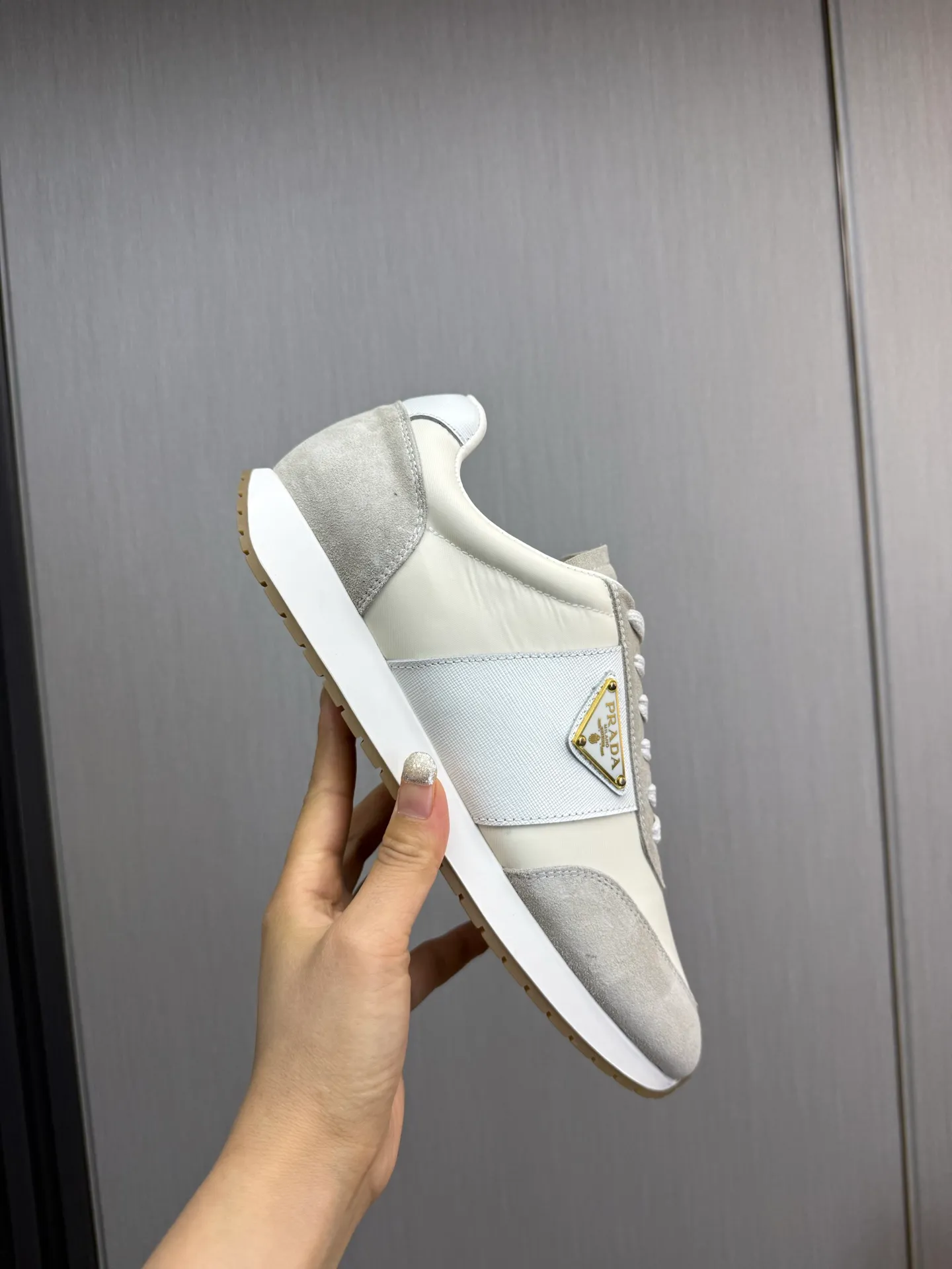 Men's shoes 💰740💰 [PRADA] New models synchronized with the official website, high-quality shipments ✔️Hot-sellers🔥 Original cowhide with imported waterproof fabric + cowhide lining, 1🆚1 replica, original bottom, 38-45 (men's 45 is custom-made and cannot be returned)